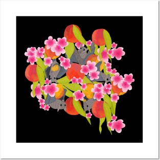 Bats in a Peach Tree Posters and Art